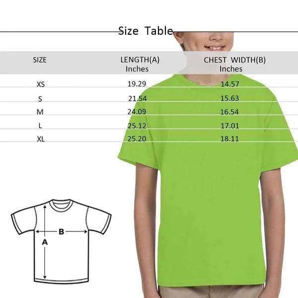 #6-15Y Custom Face Simple Kid's All Over Print T-shirt