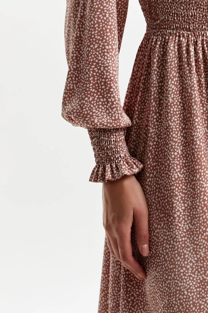 Adorned Off White Evening Dress