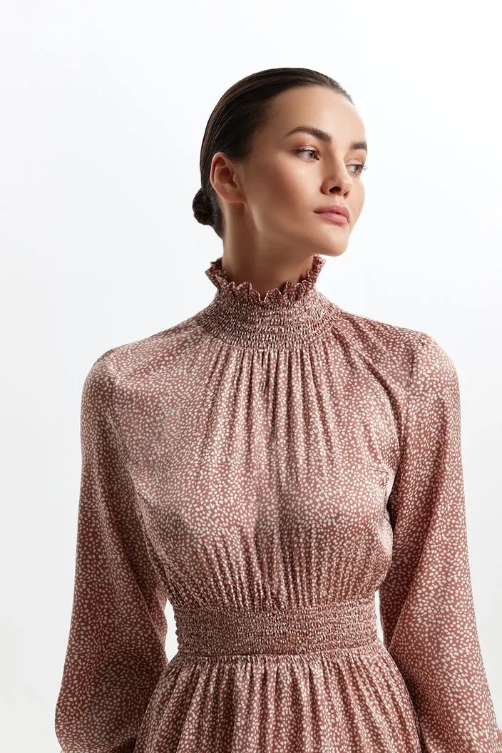 Adorned Off White Evening Dress