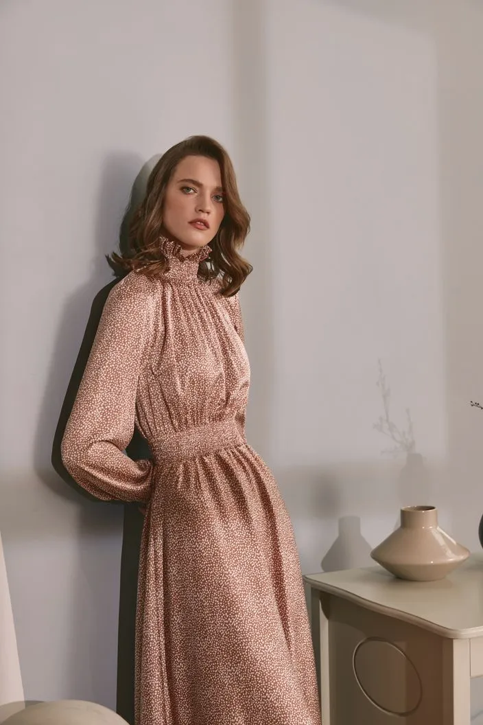 Adorned Off White Evening Dress