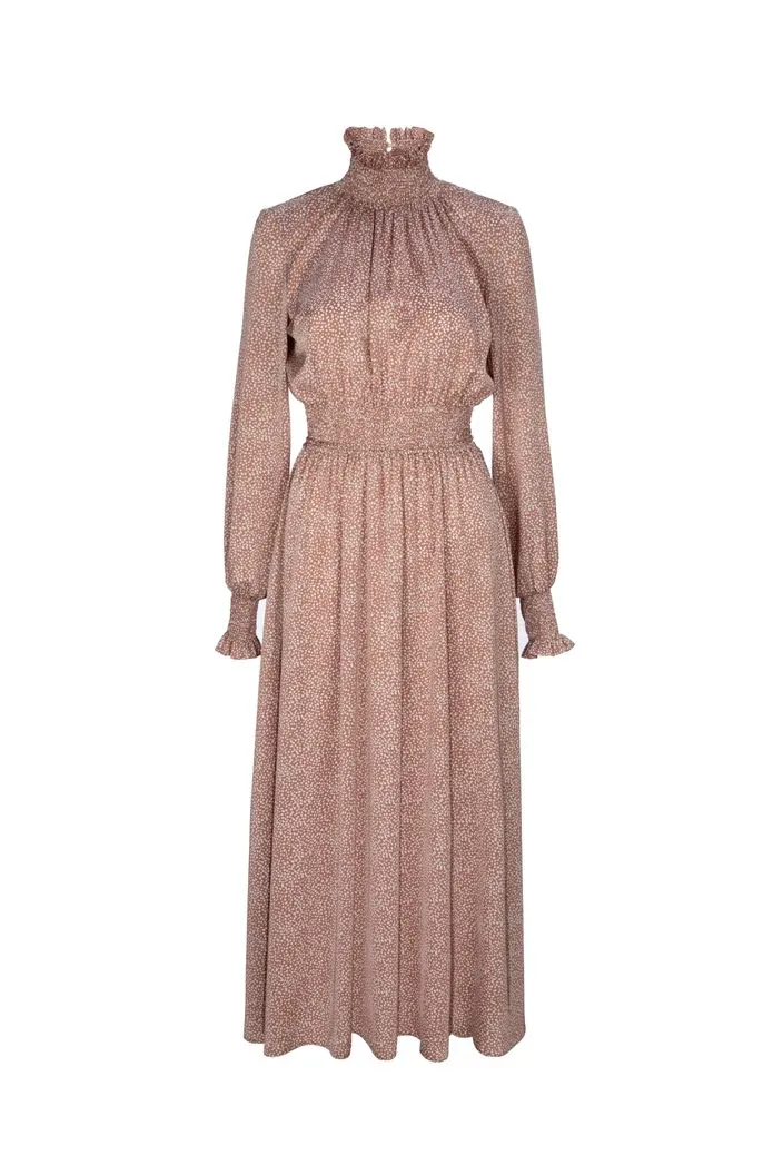 Adorned Off White Evening Dress