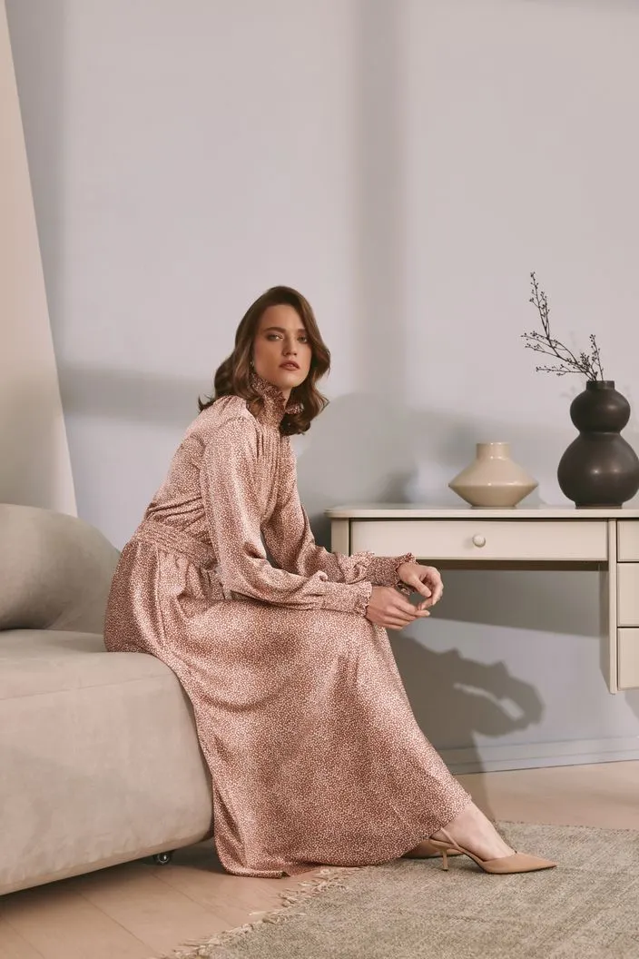 Adorned Off White Evening Dress