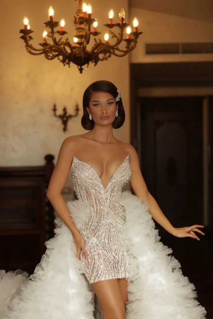 Affable White Wedding Dress