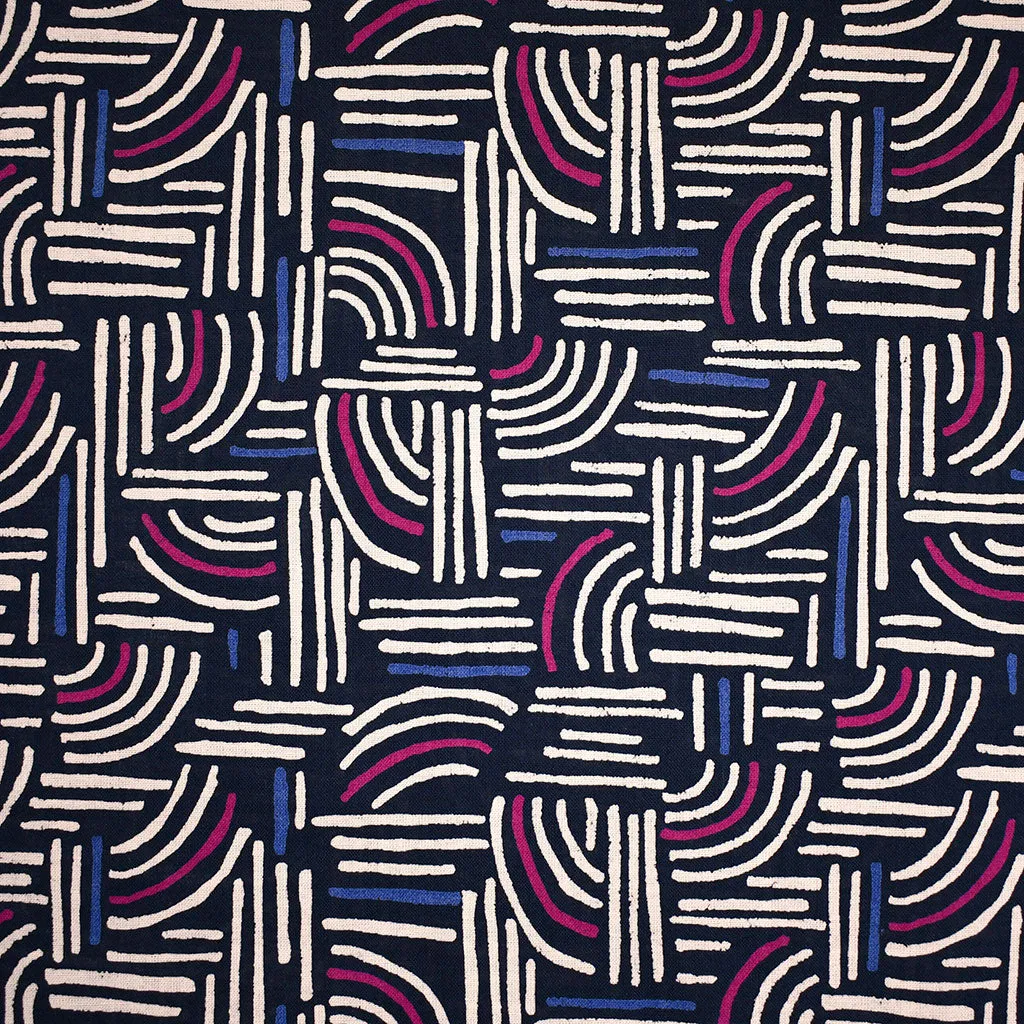 Atelier Brunette Hopscotch Geometric Cotton Gauze Night SY