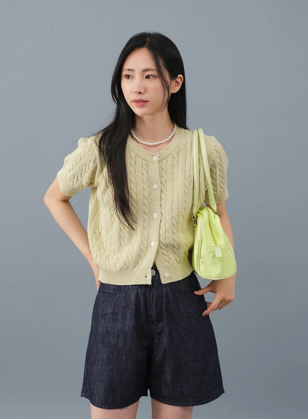 Basic Raw Denim Shorts OJ02