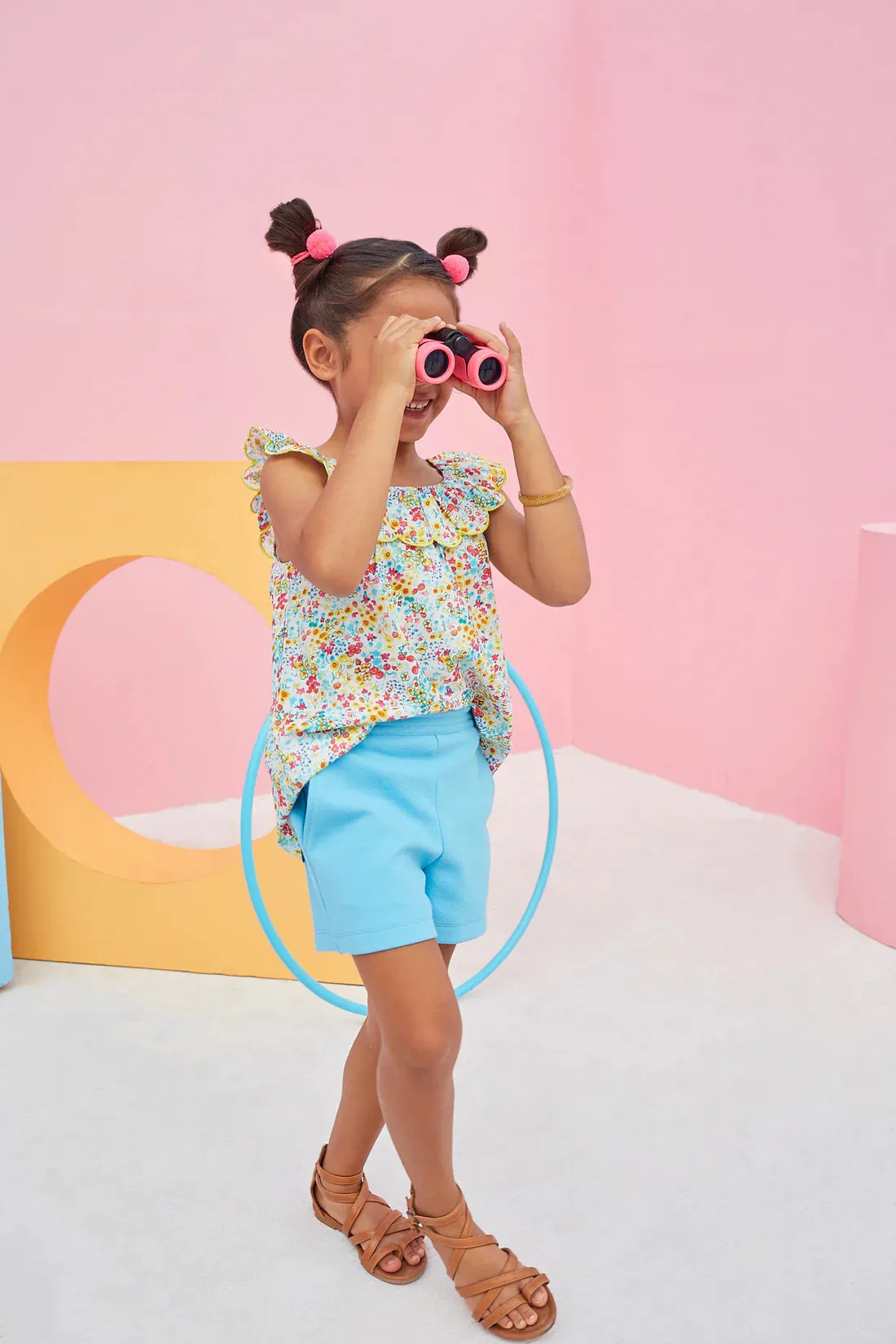 Basic Shorts- Turquoise Pique
