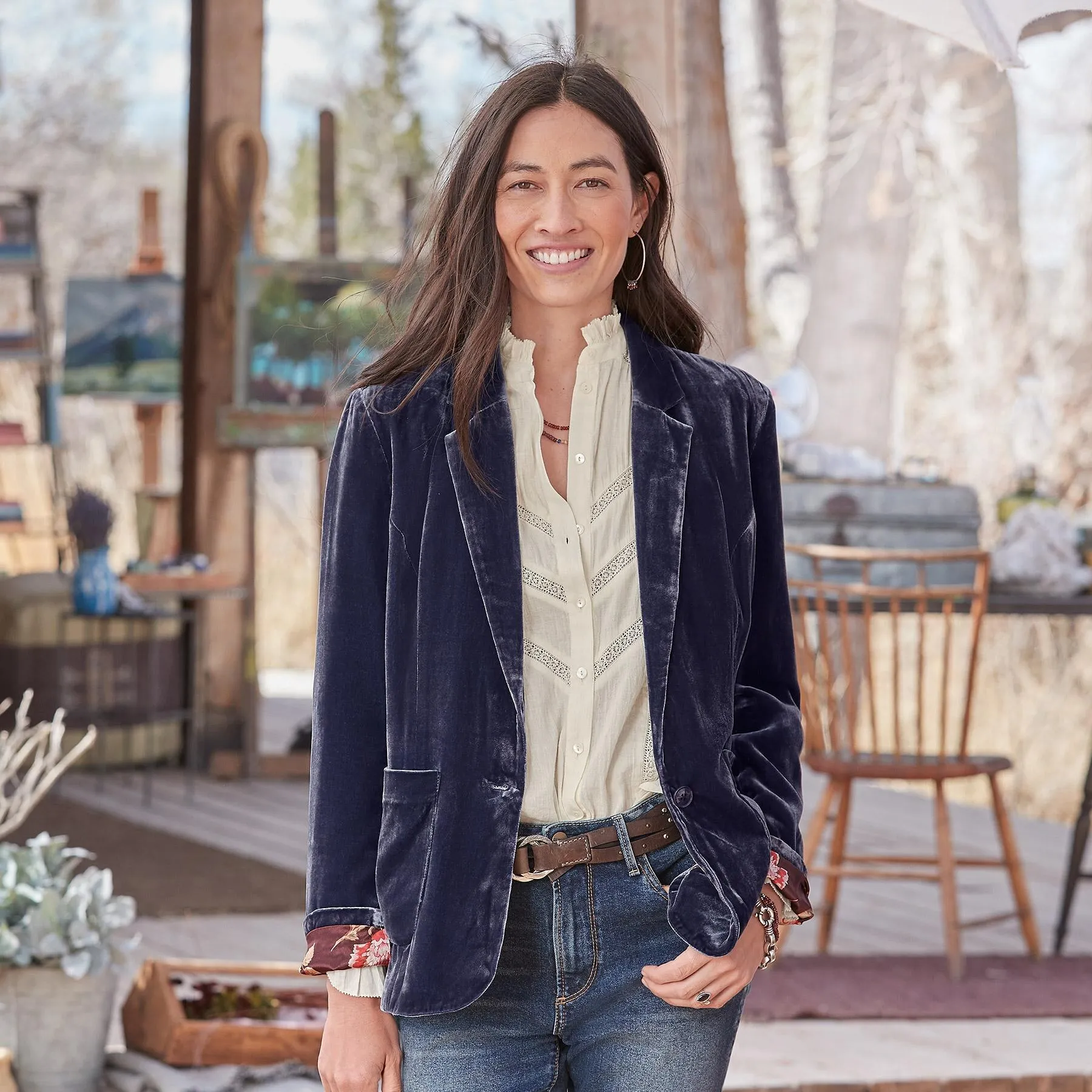Beau Velvet Blazer