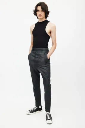 Black Semi Sheer Trouser