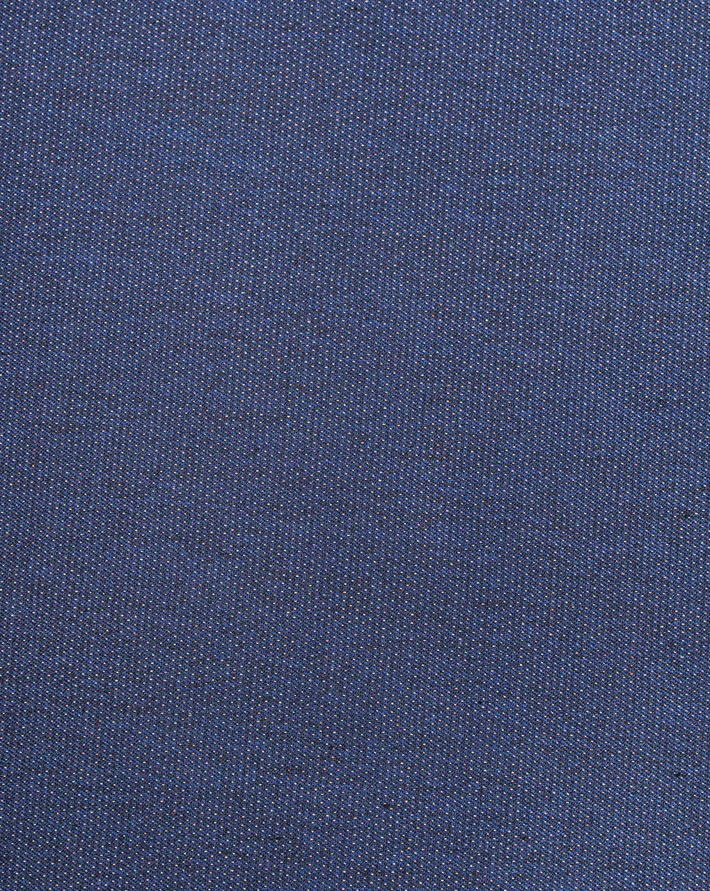 Blue And White Dots Woolen Suiting Fabric