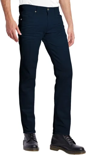 ETHANOL Mens Comfy Stretch Slim Fit Straight Casual Pants with 5 Pockets Design Pants