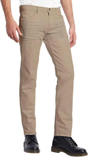 ETHANOL Mens Comfy Stretch Slim Fit Straight Casual Pants with 5 Pockets Design Pants