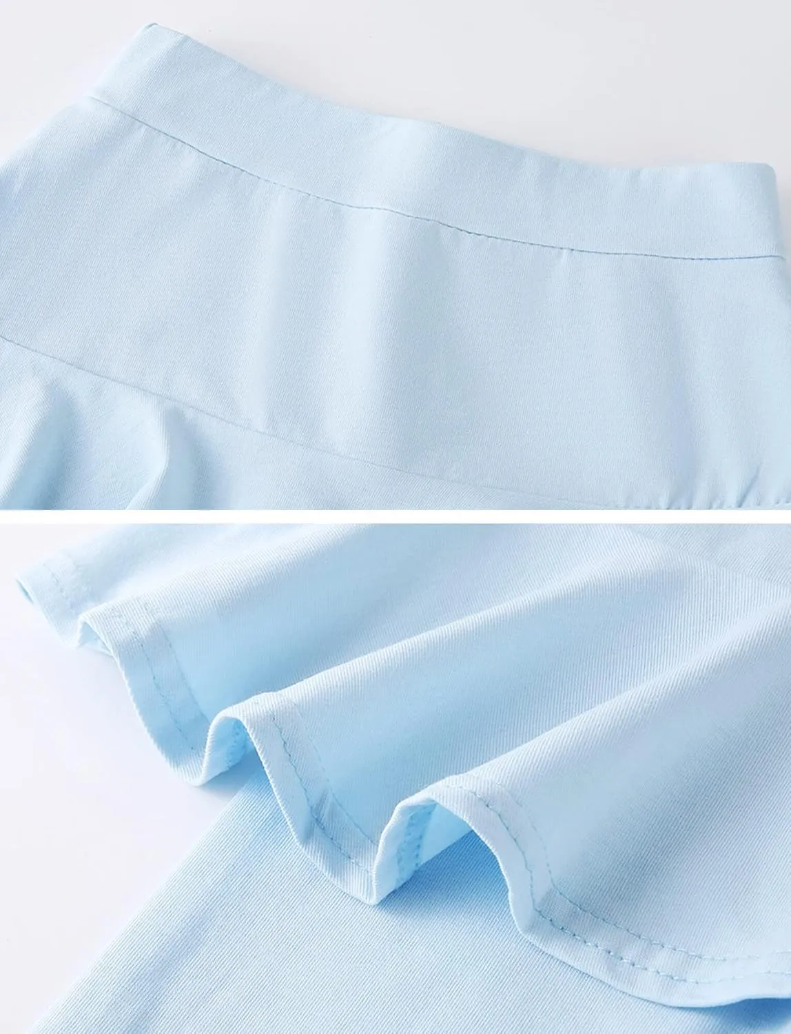 Happy Cherry Toddler Girl Skirt Shorts with Capri Leggings Knee Length Biker Shorts with Ruffle Skirt 1/2/3 Packs