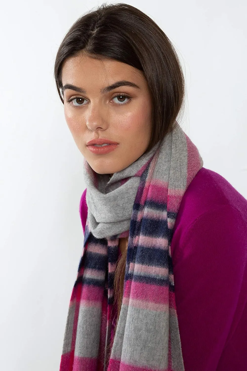 JENNIE LIU Womens 100% Cashmere Scarf