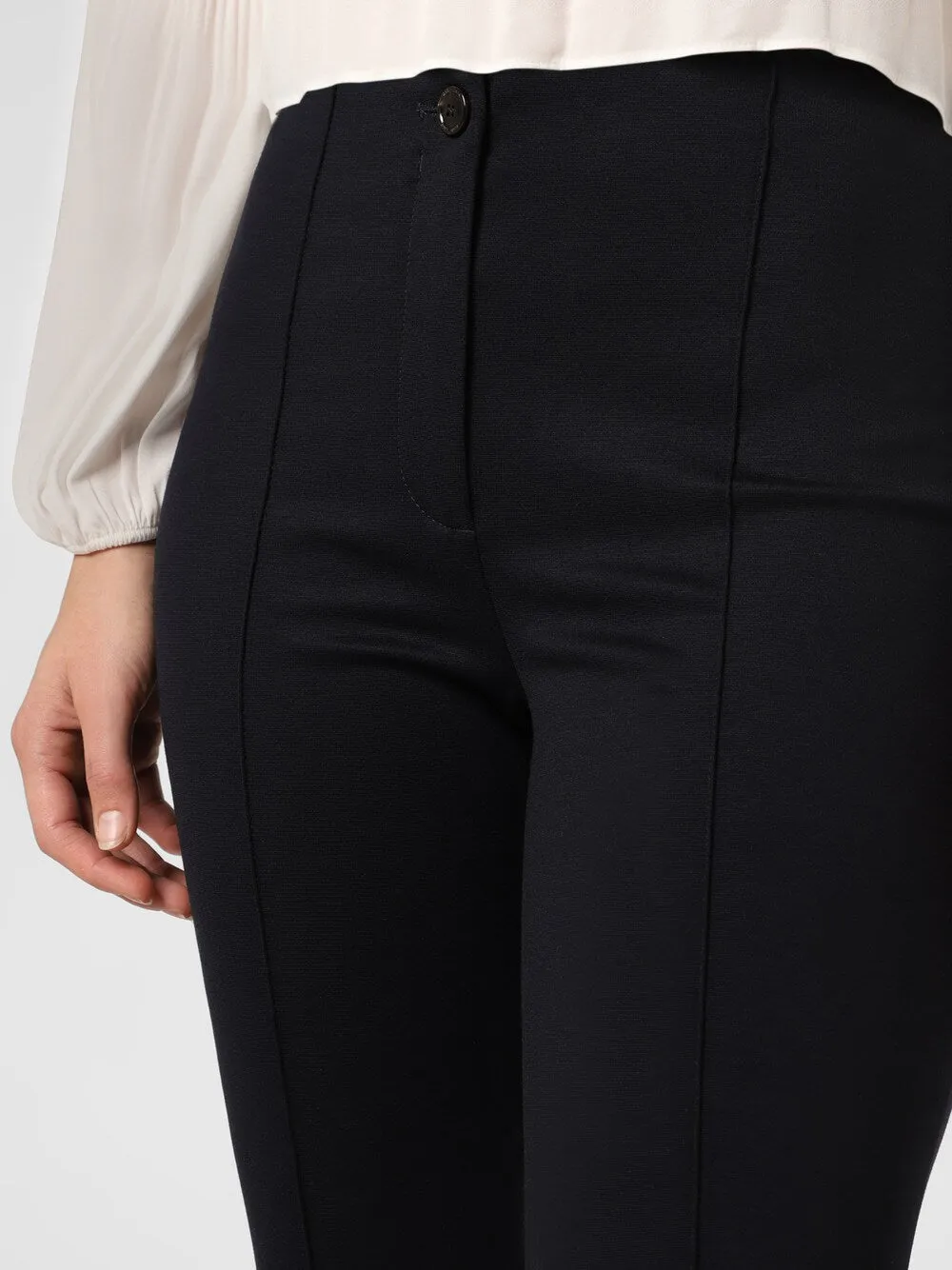 Marc Cain slim trousers, night blue