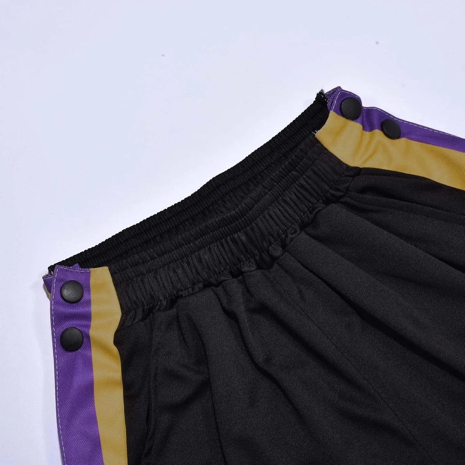 Mens Jogger Pants Tear-Away Athletic Pants Side High Split Snap Button Striped Sweatpants Casual Workout Trousers