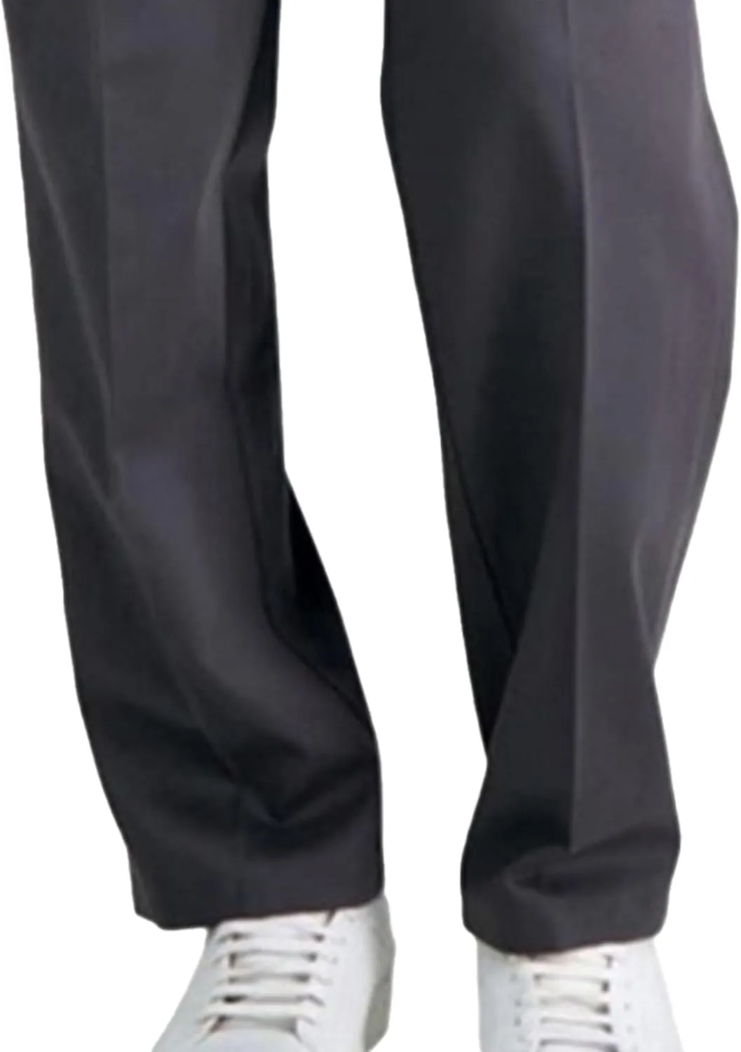 Men's Relaxed Fit Comfort Pants Fashion Business Pleated Suit Pant Casual Simple Straight Leg Trousers