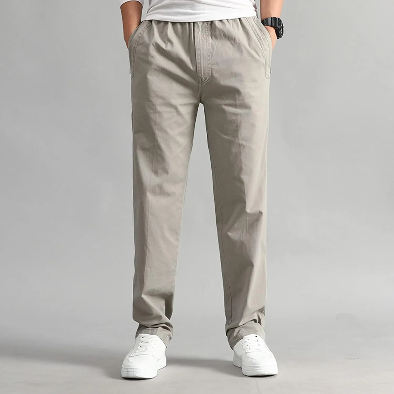 Mens Sweatpants with Pockets Big and Tall Pants Lightweight Hiking Workout Jogger Mens Streetwear Reflective Tactical