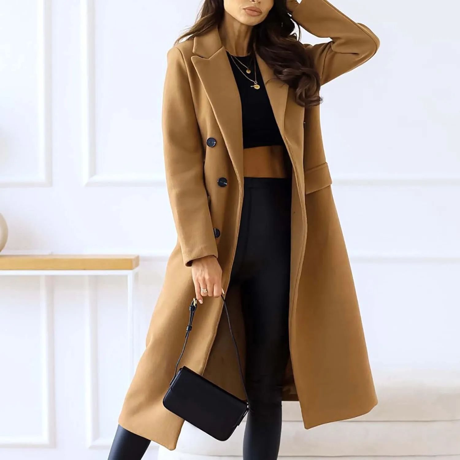 Winter Coat Women Long Coat Outwear Womens Elegant Windbreaker Wild Winter Women's Coat Long Coat Women The Drop