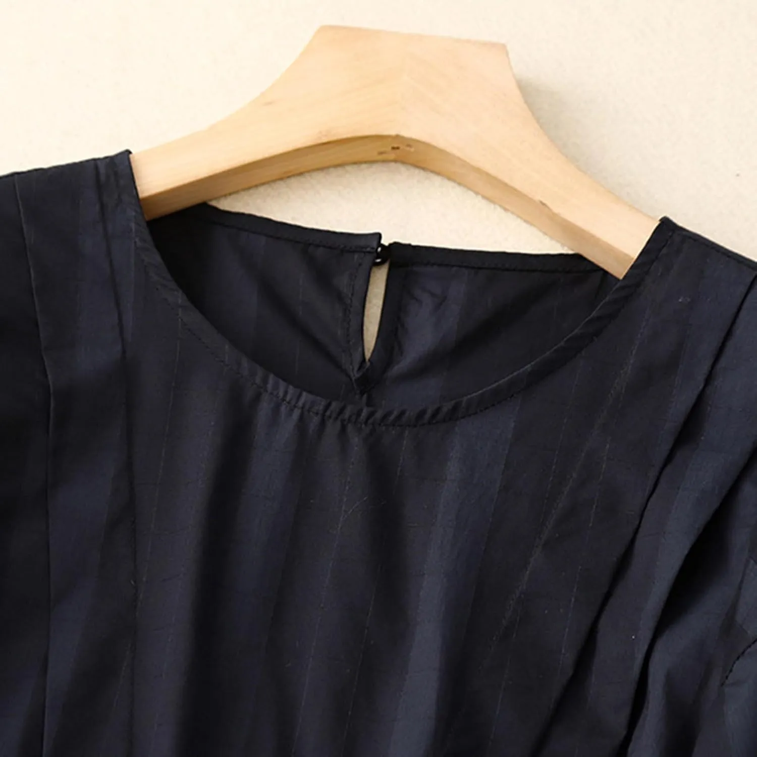 Womens Cotton Linen Babydoll Shirts Trendy Pleated Short Sleeve Flowy Tops Summer Cute Plain Tshirt Vintage Blouses