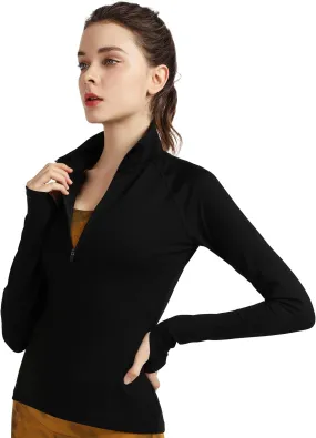 Women's Stretchy Workout Jackets Lightweight Full Zip Running Track Jacket