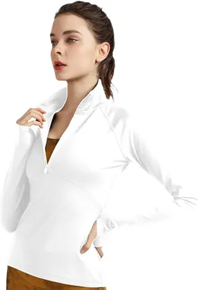 Women's Stretchy Workout Jackets Lightweight Full Zip Running Track Jacket